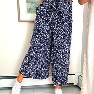 flowy floral pants